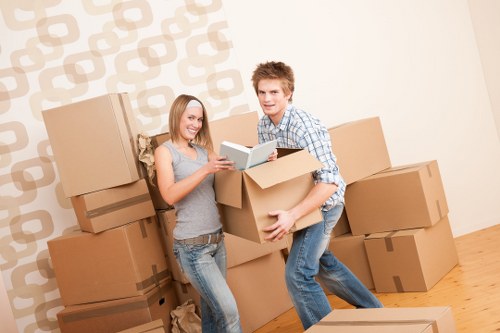 Well-lit self storage facility interior designed for safe customer access
